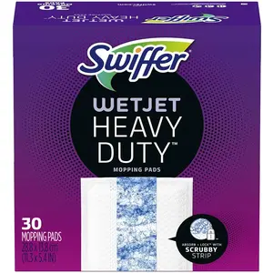 Swiffer Wetjet Heavy Duty Mopping Pad Refill, 30 Count Swiffer