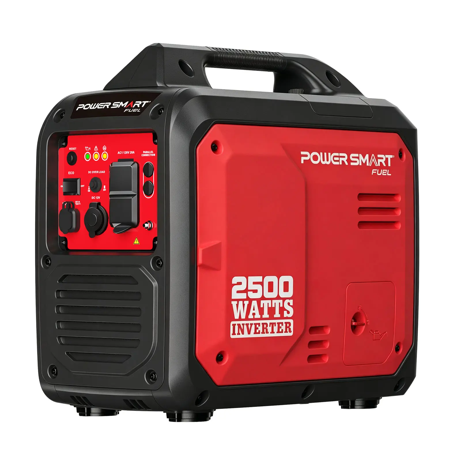 Powersmart 2500W Gas Powered Inverter Generator (HB5020, HB5020C) - 39-Pound RV Ready, Fuel Efficient, Portable, Quiet Home Backup for Camping, Emergency Use, with Parallel Capability, Fuel Efficient Generator, Gas Powered Generator