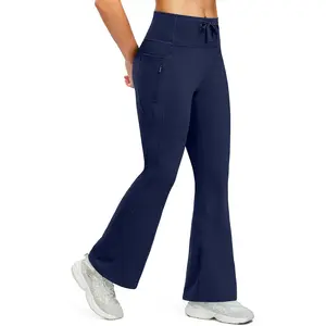 Gradual Women's Fleece Lined Pants Water Resistant Winter Warm Thermal Leggings Hiking Yoga Pants Women with Zipper Pocket