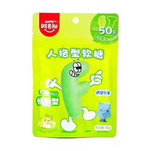 Amos Sweets MBTI Personality Test Gummy Candy - White Grape & Green Apple Flavors, 50% Real Fruit Juice, Fun Snack for T&F Types, 45g