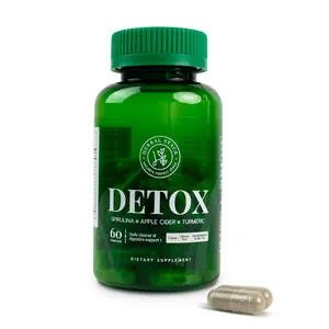 Herbal Stack Daily Wellness Formula | Plant-Based Botanical Blend with Spirulina, Apple Cider Vinegar & Turmeric | 60 Vegan Capsules