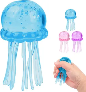 2026 Viral Mini Jellyfish Fidget Squishies- Cute Relaxing Jelly Texture,  Drop Malt Sugar Balls for Anxiety Stress,Soft Desk Accessory, Perfect Gift for Party Favors Birthday