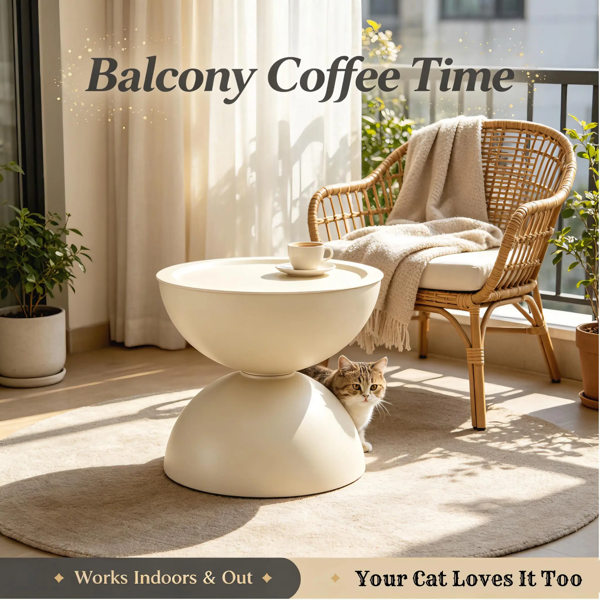 Milk White Marble Round Coffee Table with Storage - Movable Tabletop, Metal Frame, Rectangle Option, Easy Setup, Dual Purpose Design, Space Saving Furniture, Multifunctional Living Room End Side Table