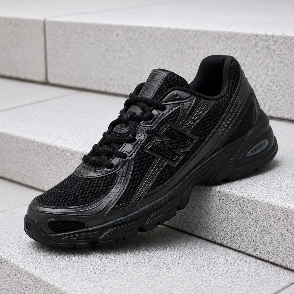 New Balance 740 Triple Black U740BO2 Men's Fashion Sneaker New