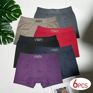 (6-Pack) Men's Boxer Briefs Casual, comfortable and breathable boxer briefs, a choice for all-season apparel in 2025. They are also men's fall inner shorts, men's clothing, and men's back-to-school underwear. boxers Menswear Socks