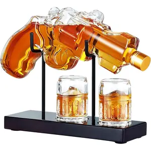 Kollea Whiskey Decanter Set with Shot Glass，Birthday, Anniversary Gifts – Fun Military Retirement & Home Bar Accessory Utensils Collectors