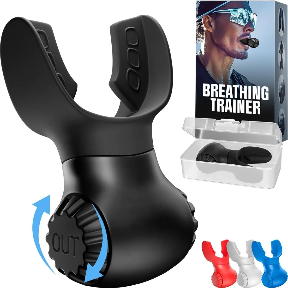 New Version Lung Trainer - Dual-Mode Lung Exerciser - Portable Breath Trainer for Everyday Use - Includes Workout Guide for Effective Workouts - Breathing Exercise Device