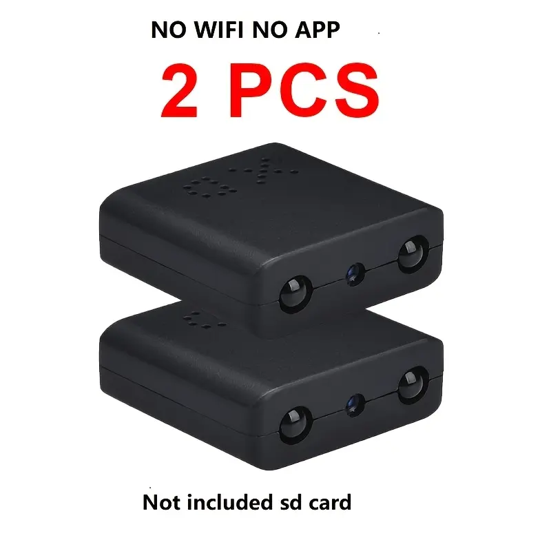 720p Dynamic Mini Portable Video Camera - 2pcs/3pcs Mini DV DVR Camcorder with Built-in Battery, Nanny Cam Function, Night Vision, Motion Detection, LED Light for Helmet, Cycling Sports