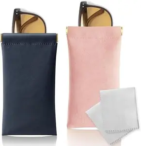 Portable Squeeze Top Glasses Case Sunglass Case Eyeglass Case