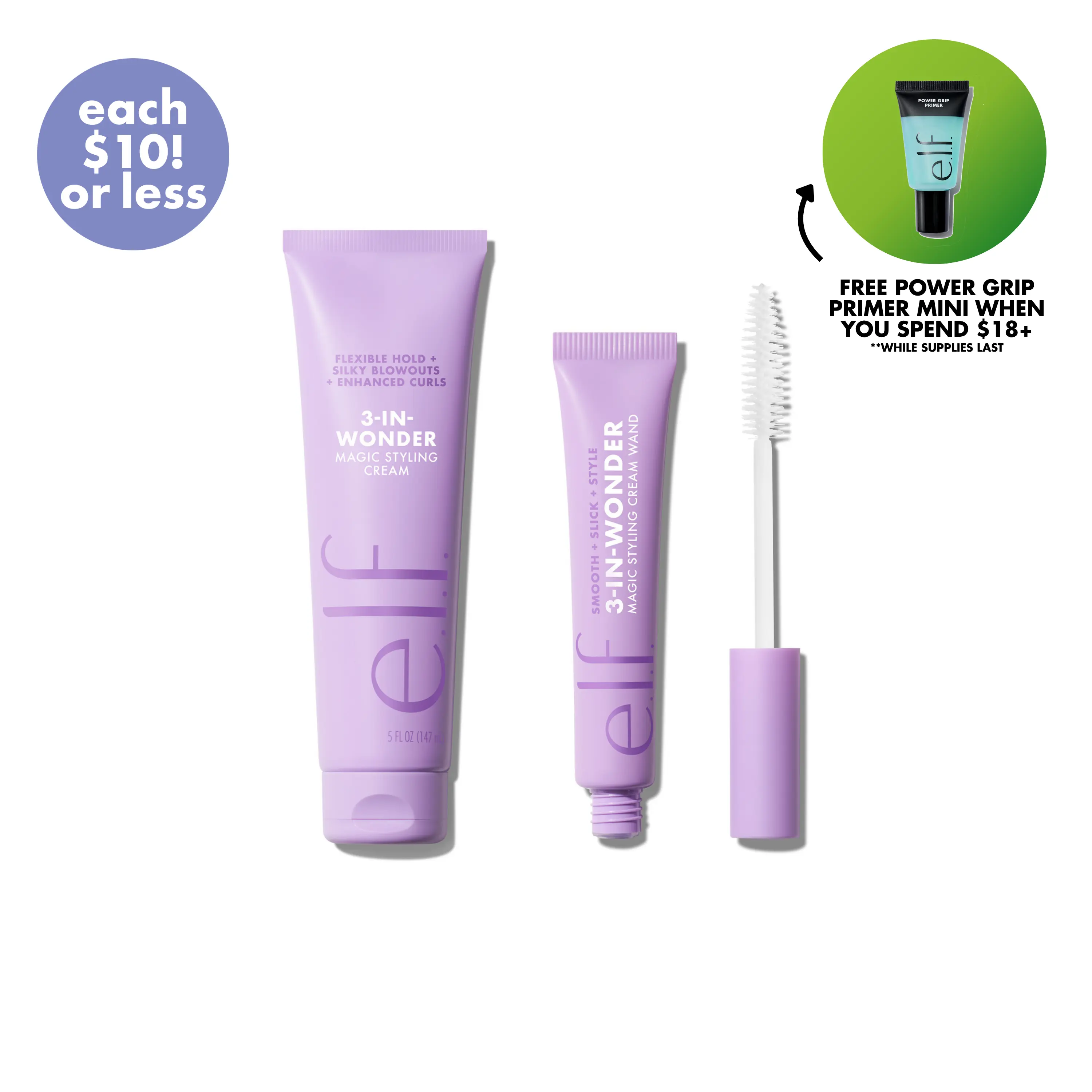 3-in-Wonder Styling Cream & Wand Duo: The Set That Styles, Protects & Smooths Frizz - Any Look, Anywhere, Anytime