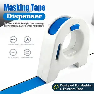 Professional Masking Tape Cutter, Painter's Tape Application Tool, Sharp Teeth Cutting Blade, Effortless Wheel, Durable Construction, Ideal for Straight Painting, Versatile Usage, Precision Cutting Teeth, Effortless Operation
