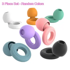 Reusable Noise-reducing Earplugs with 2 Pairs Earbud Tips, 28dB Noise Cancellation Waterproof Earplugs, Hearing Protection Earplugs for Sleeping, Swimming, Sports