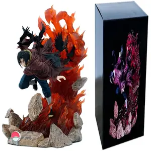 New 28cm Doll Model Uzumaki Naruto Anime Figures Turn-back Raven-weasel Uchiha Itachi Figurines Car Decoration Kids Toys Gifts