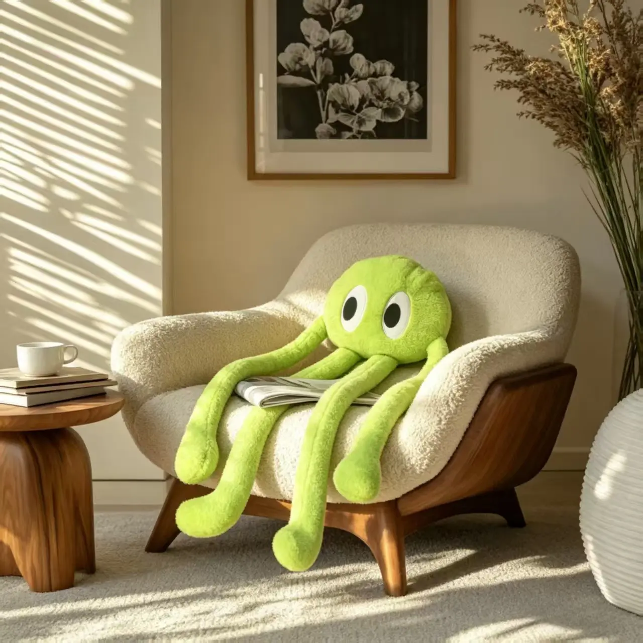 Two Colors Long Legged Octopus Plush Toy Stuffed Animal, Perfect for Christmas Parties, Home Decor, Festive Decoration, Ideal Gift Idea, Stuffed Animal Gifts