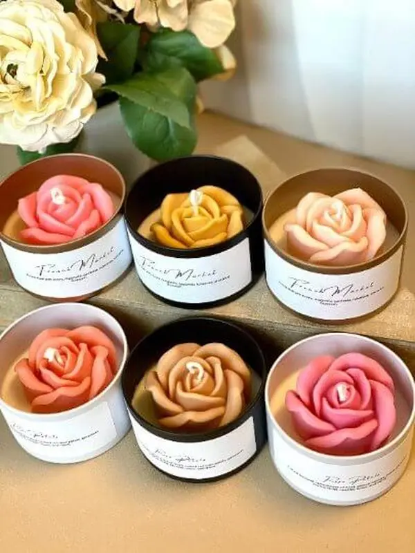 Flower in a Jar Candle | Handcrafted Gift