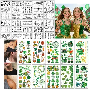 Buy 1 get 1 Small Fresh Tattoo Stickers High-End Simple Flowers & Letters English Rose Floral Temporary Tattoos 30 Sheets for Birthday Christmas Halloween Easter 4th of July Valentine’s Day Back to School St. Patrick’s Day Gift