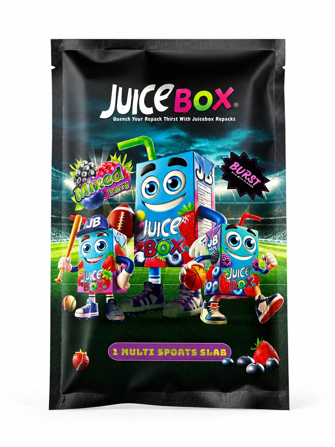 Multi-Sport Trading Card - (1)Divisional-Mixed Berry Burst Juice Box Themed, Graded or Encased Collectible Card King Dings