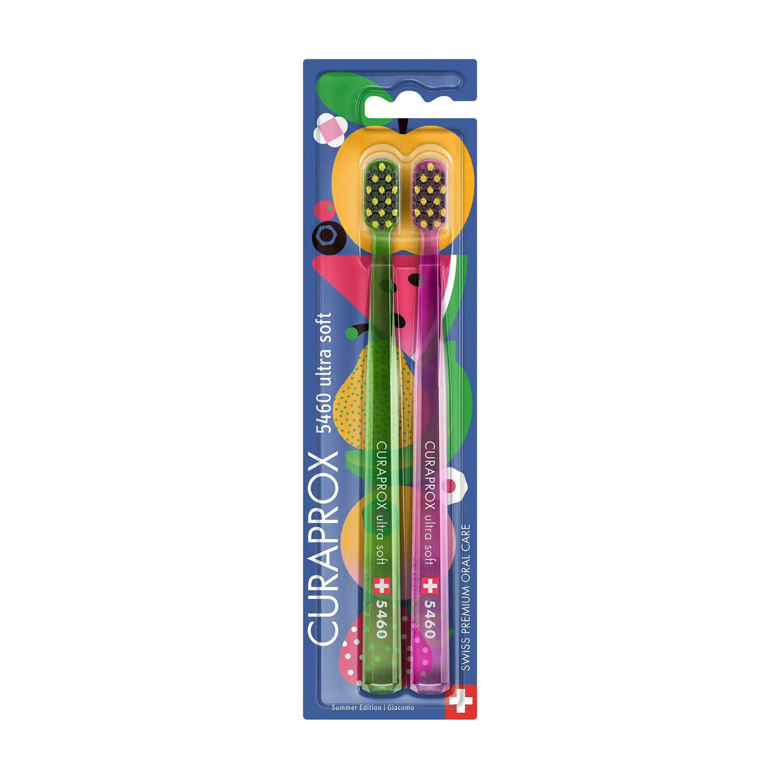 CS 5460 Summer Edition 2025, 2 pcs, Ultra Soft & Gentle Toothbrush