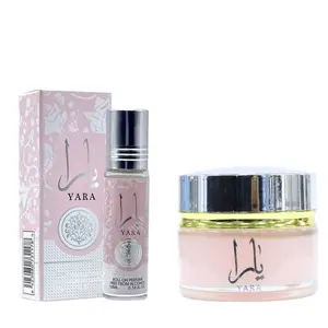 Lattafa Perfumes | Yara Cream + Yara Oil Bundle | Cream (0.75 oz) | Oil (10ml) | Women's Fragrance | Fruity and Floral