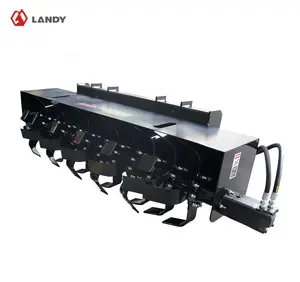 72" Skid Steer Rotary Tiller – 4" Cut Depth, 20 GPM, Bi‑Directional, Low Flow Compatible, USA Stock
