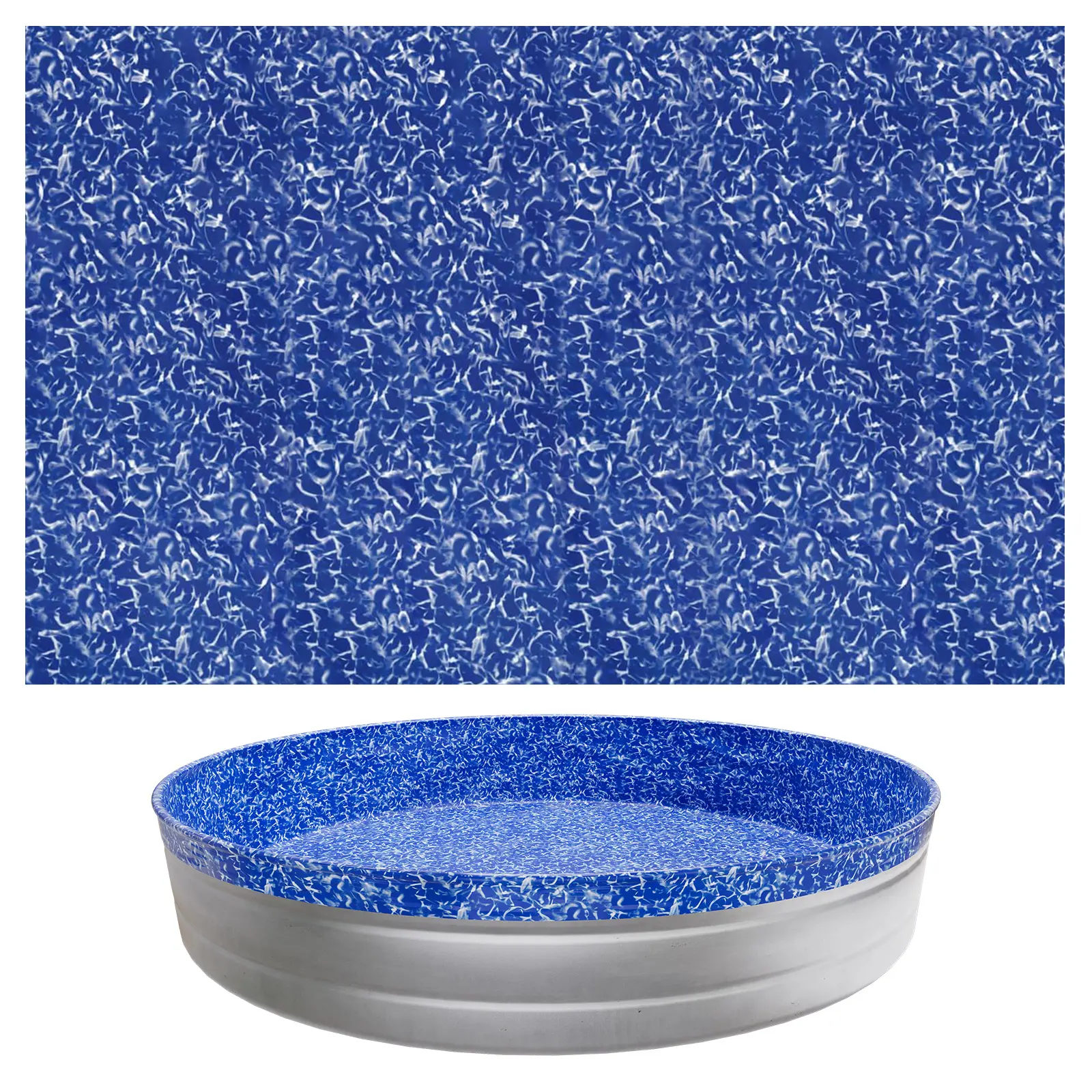 VEVOR 10ft Round Overlap Above-Ground Pool Liner, 27.5in Wall Height for Steel-Sided Pools, Heavy-Gauge Vinyl Construction, Easy Installation, Leak-Proof Patches, Waterproof, All-Season Outdoor Use, Father's Day Gift Option, Adds Sleek Look,#BacktoSchool,