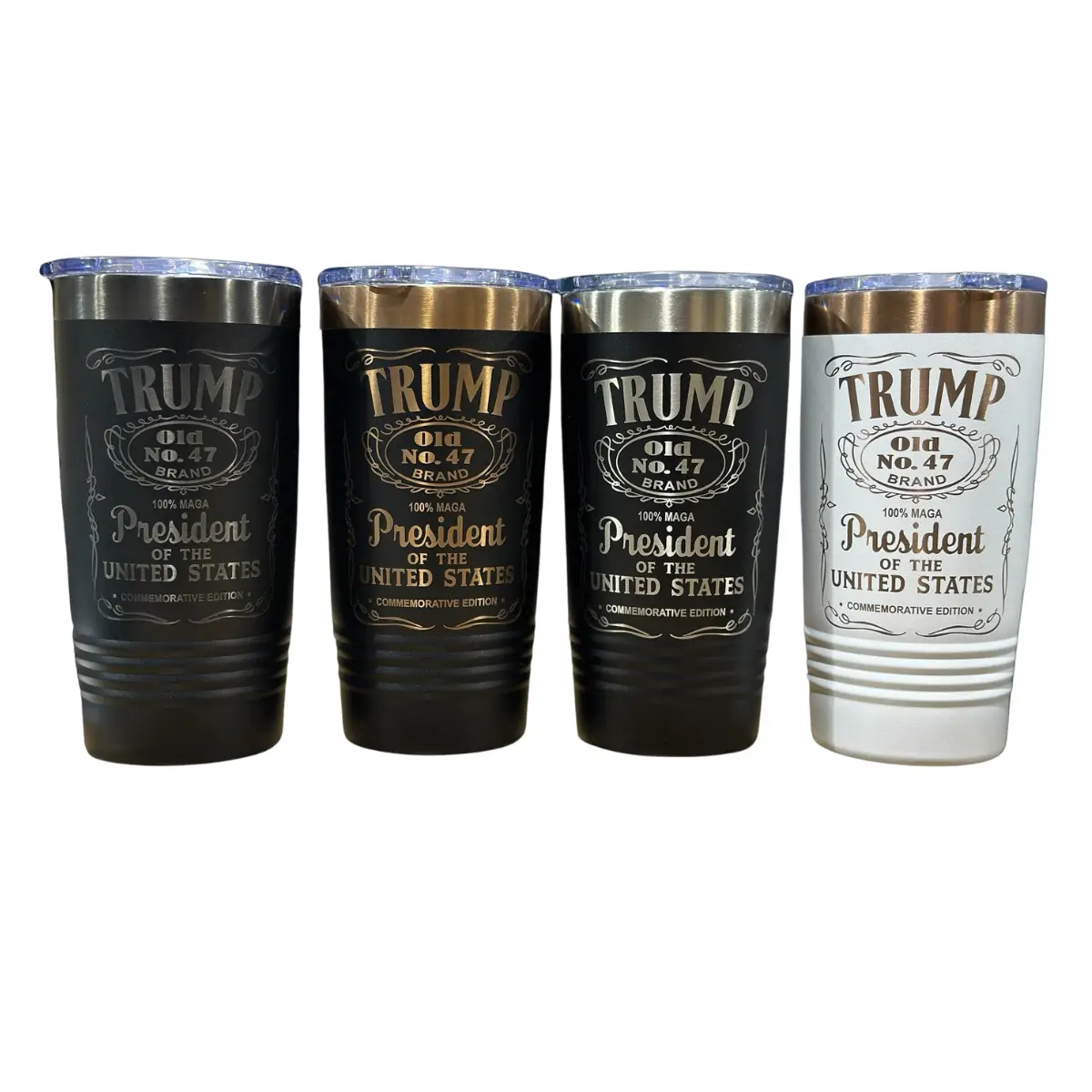 Trump 47 POTUS Commemorative 20 oz Stainless Tumbler Collectors Piece Beverage Vacuum Flask Portable Drinkware Steel