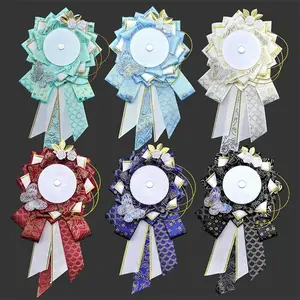 Ribbon Ita Bags Rosette Protection Flower Pin Holder Badge Base Accessories Cosplay Lolita Handmade Brooches Base Decoration