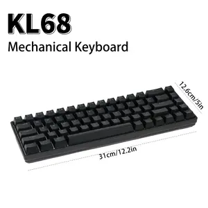 68-Key 60% Gaming Mechanical Keyboard, Ultra Compact Mini 68 Key with Red Blue Switch Wired Keyboard, Anti-Ghosting Keys, for Windows Laptops And PC Gamers,,summerwins TikTokShopDealsForYouDays