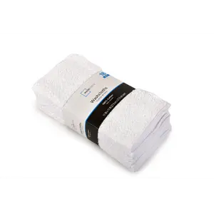 18-Pack White Washcloth Bundle - Soft and Absorbent for Bath, Kitchen, or Daily Use
