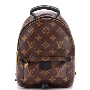 Pre-owned Louis Vuitton Canvas Coated Backpacks Palm Springs Backpack Monogram Canvas Mini by Rebag