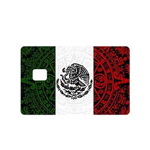 Custom Adhesive Stickers Mexican Calendar Flag Credit Card Sticker - High Quality, Waterproof, Stain Resistant