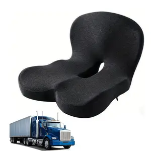 Truck Seat Cushion, Memory Foam Seat Pad, Ergonomic Car Seat Cushion for Office Chair, Truck Driver, Long Drive, Lumbar Support, Ergonomic Home Office, Enhanced Seat Cushion