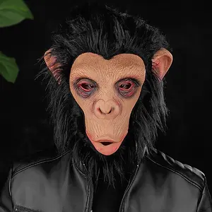 "Clearance Sale" Cute Gorilla Latex Mask for Halloween, Prank Scares, and Cosplay. Creepy, Movie-Inspired Design for Adults. Perfect for Costume Parties, Shock Value, and Unique Gifts 40465