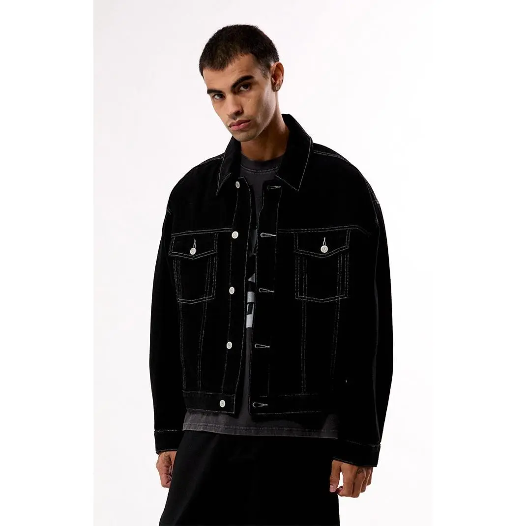 Pacsun Men's Black Downtown Jean Jacket