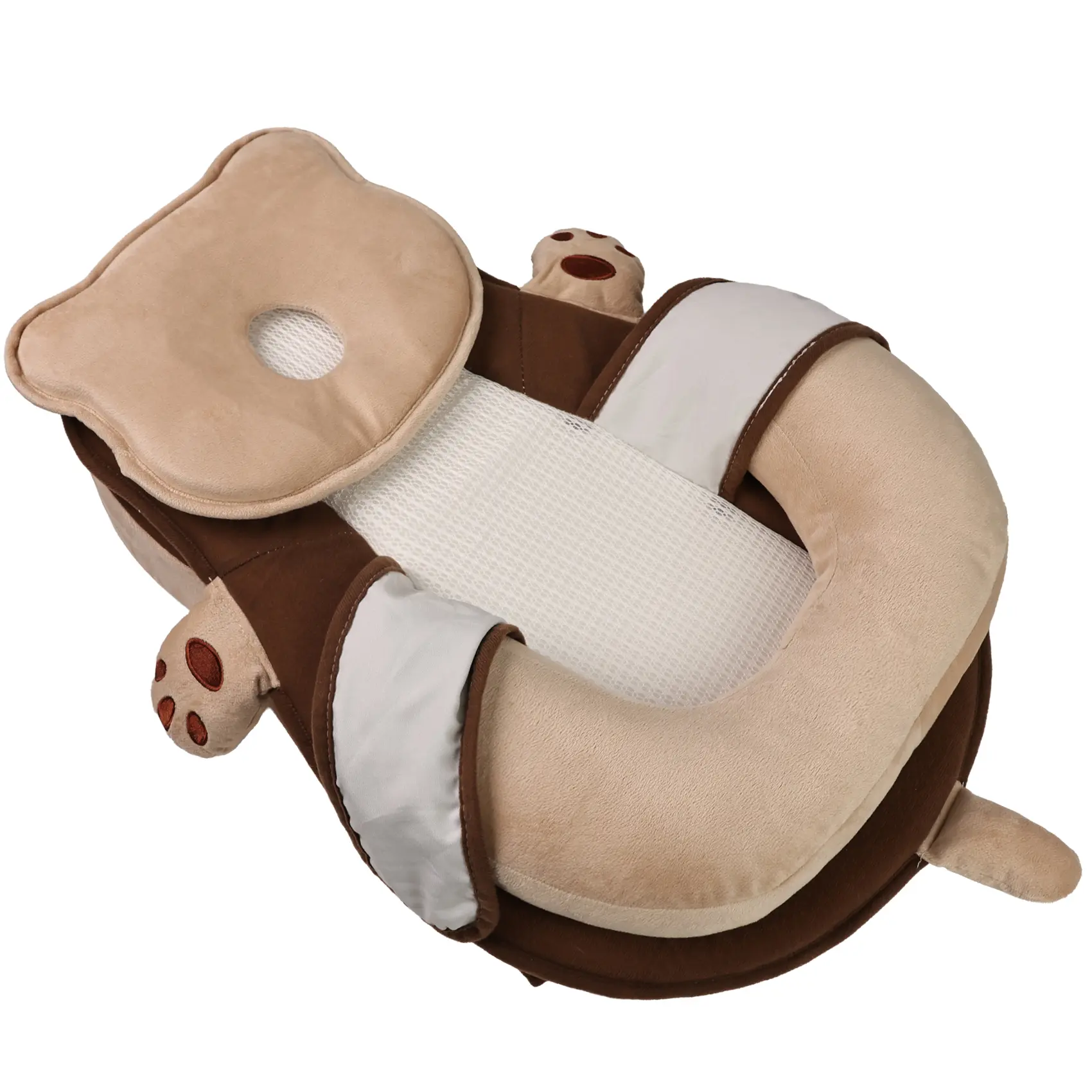 kvzkvz Baby Breastfeeding Nursing Pillow, Anti Overflow Feeding Support Pillow for Reducing Infant Spit-Up & Reflux, Hands-Free Safe Nursing Pillow with Fully Removable Washable Layers