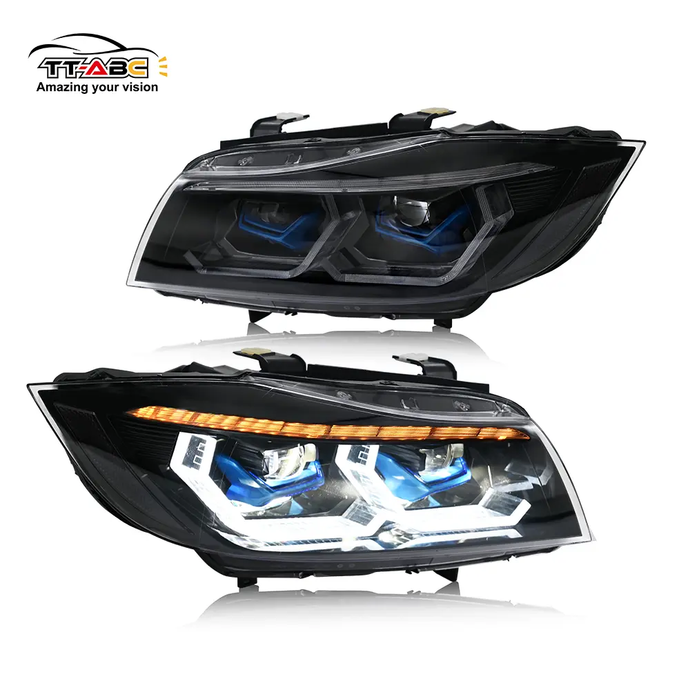 TT-ABC H4 LED Headlight Bulbs - Advanced Projector Headlights, E90/E91 Fit, Compatible with 2009-2012 BMW 3-Series Models (320i, 323i, 325, 330, 335) with Manufacturer Warranty
