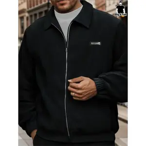 Plus Size Men’s Corduroy Jacket — trendy, versatile, stylish, warm blazer for fall and winter; multifunctional casual outerwear for travel and parties