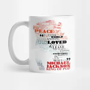 MJ King Of Pop Typography - Type A Mug