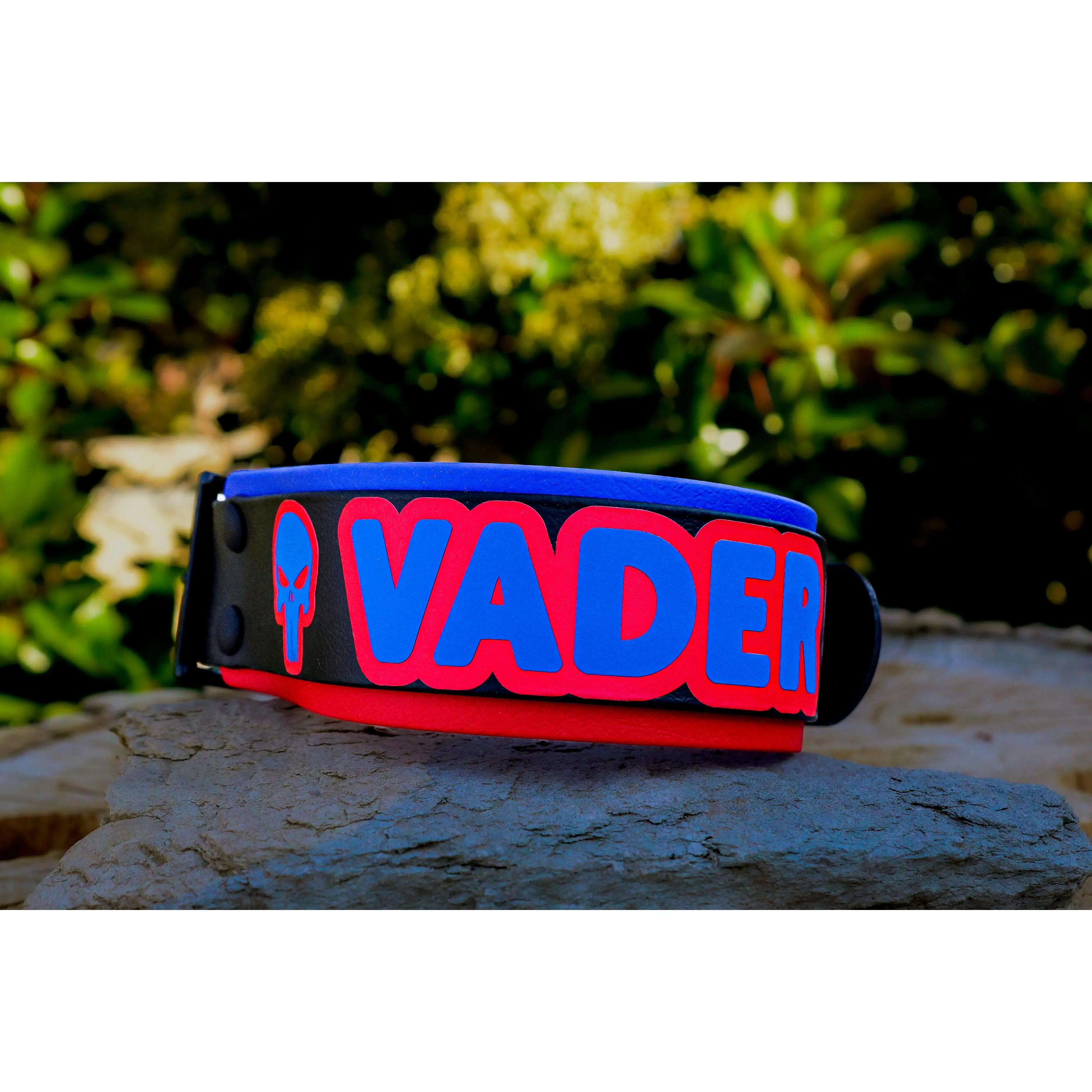 2" 3-Tone Biothane® Dog Collar | Custom Name Waterproof