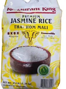 Restaurant King Jasmine Rice 25lb