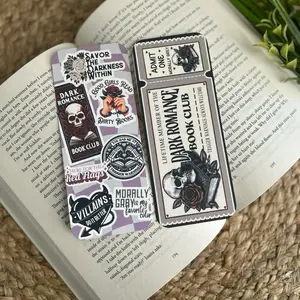 Dark Romance Bookmark Set - Includes Savor the Darkness Within, Admit One, and Lifetime Member of the Dark Romance Book Club