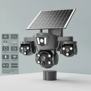 Outdoor Solar Security Camera 4K Triple Lens 355° Pan Tilt Color Night Vision Two Way Audio WiFi SD Cloud Storage Solar Panel USB Charging Easy Setup for Home Garden Yard - Connection