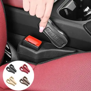 2Pcs Car Seat Gap Filler Odorless Seat Belt Buckle Protector Flexible Seat Side Gap Filling Strip Universal Auto Drop Blocker