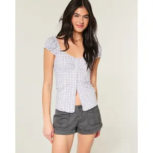 Hollister Twill Utility Mini Shorts