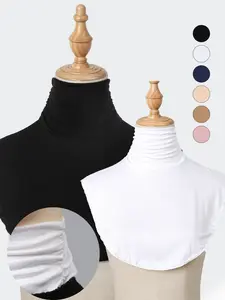 Women's Detachable Modal Scarf, Breathable Fake Collar, Comfortable Skin-Friendly High Neck, Casual Daily Wear, 1pc, Easy Pairing