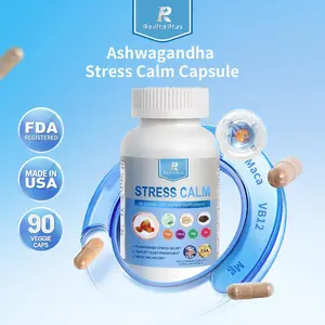 RevitaPlus | Stress Calm Dietary Supplement with Ashwagandha, Maca, Black Pepper, Vitamin B12 & B6 | Stress Relief | Sleep Promoting| Strength Enhancing | 90 Gummies (2 Pack)