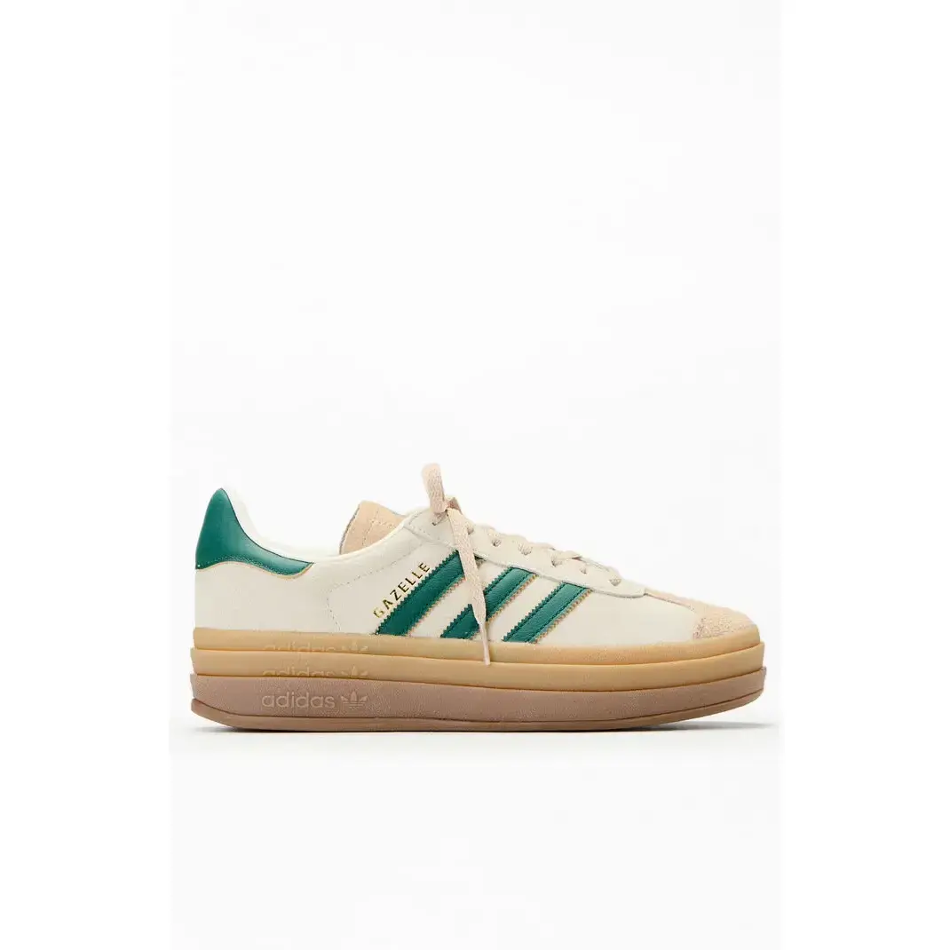adidas Women's Women's Green & White Gazelle Bold Sneakers - Multicolor adidas Women's Women's Green & White Gazelle Bold Sneakers - Multicolor