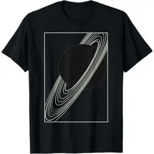 Rings of SATURN T-shirt , Astronomy Gifts for Men or Women, Hubble Telescope Tshirt, Galaxy Planet Print, Mens Graphic Tee Graphic tees Sleeve Top