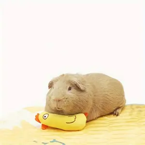 Soft Plush Hamster Toy Pillow, Cute Chicken Design, Comfortable and Fun, Ideal for Hedgehogs, Hamsters, Snow Leopards, Squirrels, Interactive Pet Toy