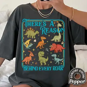 Comfort Colors® Retro Dinosaur Shirt, Teacher Gift, Teacher T-Shirt